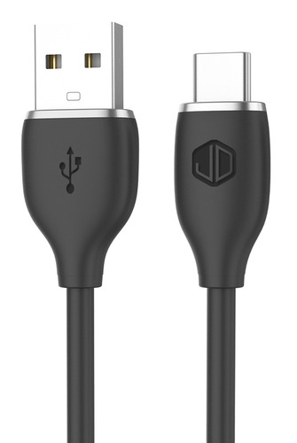 Cable De Datos Jd D-23ac Usb A A Usb C 2.4a Carga Rapida Color Negro