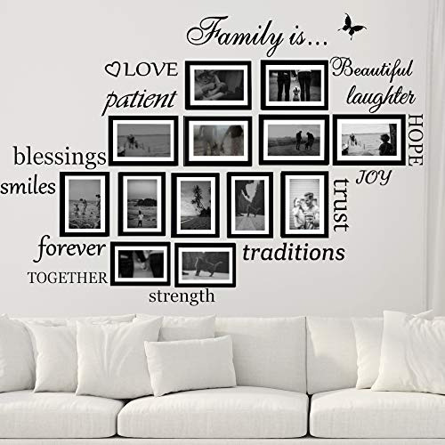 Conjunto De Vinilos Decorativos De Frases Familiares