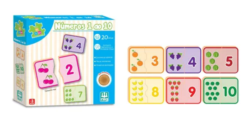 Kit 3 Jogos Educativos Alfabetizacao Infantil Numeros Letras - Nig  Brinquedos