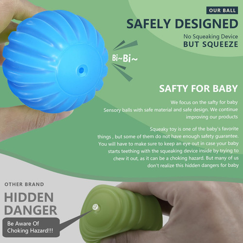 Rohsce Bolas Sensoriales Para Bebé Juguetes Sensoriales Para
