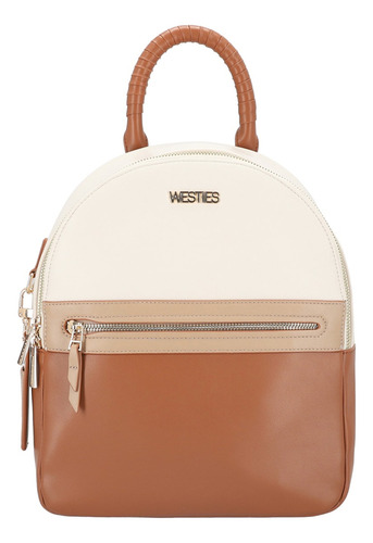 Mochila Para Mujer Westies Beige Multi Hbottuwe Color BEIGE/MULTI
