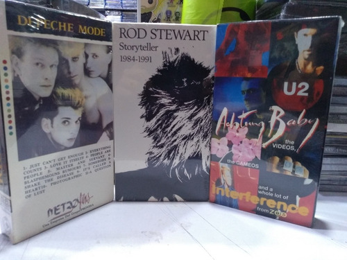 Colección Vhs Depeche Mode-rod Stewart-u2