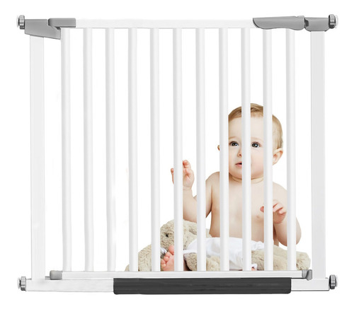 Reja Seguridad Escalera Puerta Ajustable Para Bebe Mascotas Color Blanco rejas