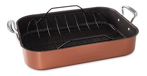 Nordic Ware Turkey Roaster Con Estante De Cobre