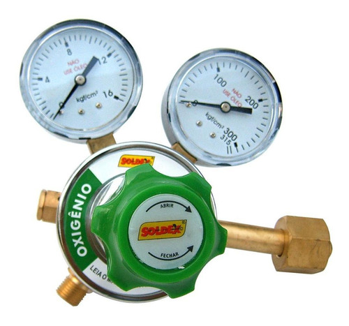 Regulador De Pressão Para Cilindro De Oxigênio S-102 Soldex
