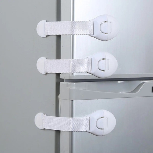 Kit Com 10 Trava Gaveta Armário Segurança Proteção Bebe