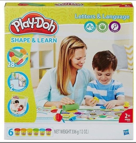 Playdoh Masa Moldea Y Aprende - Letras Y Lenguaje  B3407 Hb 