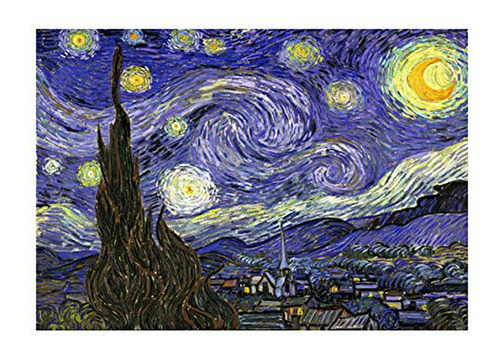 Reproducción De Cuadro  Noche Estrellada  De Van Gogh