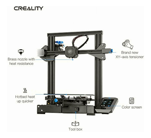 Creality1001020242 3d Ender 3 V2 3d Actualizado Diy