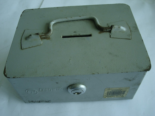 Caja Chica Cofre N 1 Metalico Con Cerradura, Sin Llave