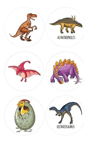 Pegatinas O Sticker Dinosaurio N°3 (100 Pcs)