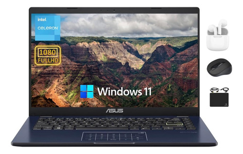 Laptop Asus Fhd Go 2024 De Doble Núcleo Intel Celeron N4500,