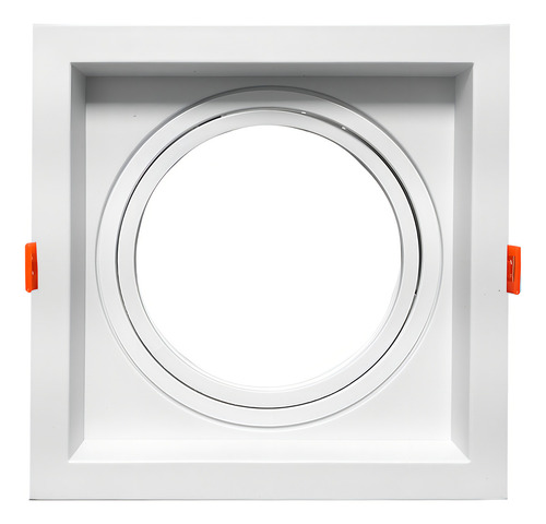 Spot De Embutir Recuado Ajustável Quadrado Ar111 Gu10 Cor Branco 127/220V