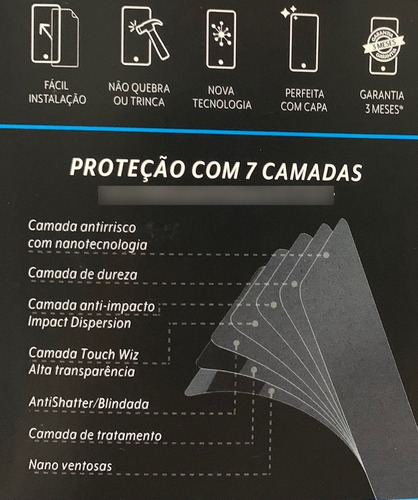 Imagem 3 de 5 de Película Blindada Moto G8 Power Nano Gel - 7 Camadas