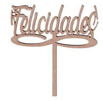 Comprar 12 Cake Toppers Felicidades Recuerdos Fiesta Cumpleaños 