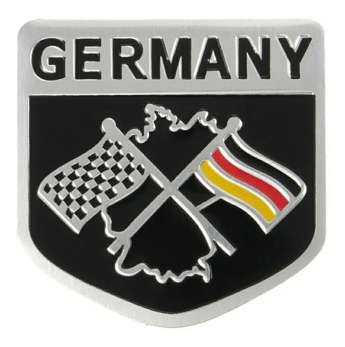 Emblema Alemanha Racing Bmw Vw Jetta Golf Gol Fox Audi 3d