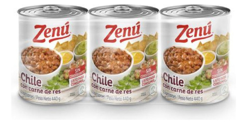 Chile Con Carne X3 440g Zenú - g