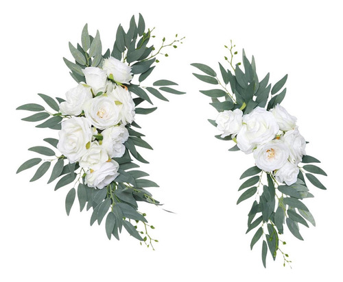 2 Peças De Casamento Flores Artificiais De Centro De