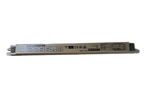 Balasto Electr. Qtz P/tubo T5 1x28w Osram Caja X 5 Unidades