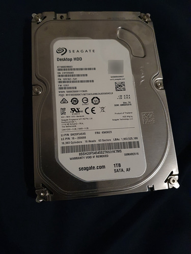 Disco Duro Desktop Hdd 1tb Seagate (Usado)