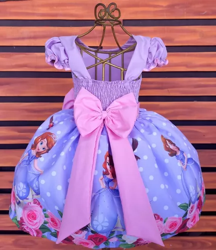 Vestido princesa Sofia luxo rodado Tam 1 ano