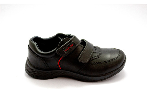 Zapato Escolar Marca Yuyin Piel Niños Negro 18 Al 21.5 Gbl