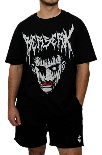 Playera Oversized Camiseta Fresafit Manga Corta Berserk 1