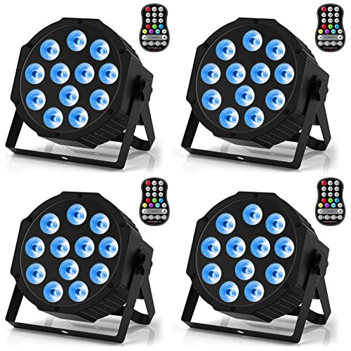 Luces Par Recargables Rgbw 4 En 1 Led Luces Ascendentes Con 