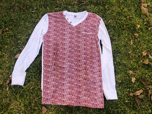 Remera Camiseta (yp) Blanca Y Roja De Hombre Talle 3