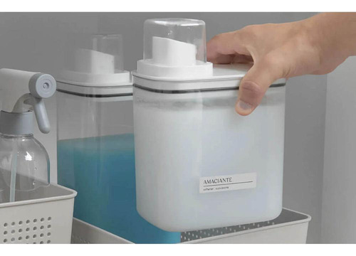 Kit 2 Dispenser Para Sabão Líquido Amaciante 1,5l E 2,3l Flo