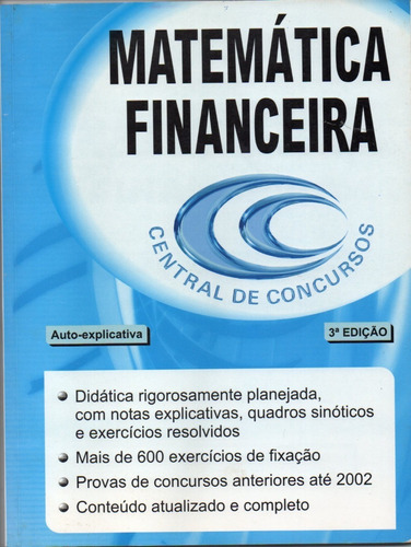 Matemática Financeira Central De Concursos 