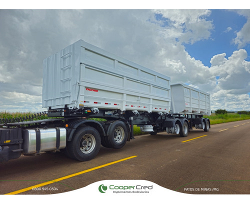 Carreta Bitrem Basculante Caçamba 25/25 Nova 26m3+ 27m3