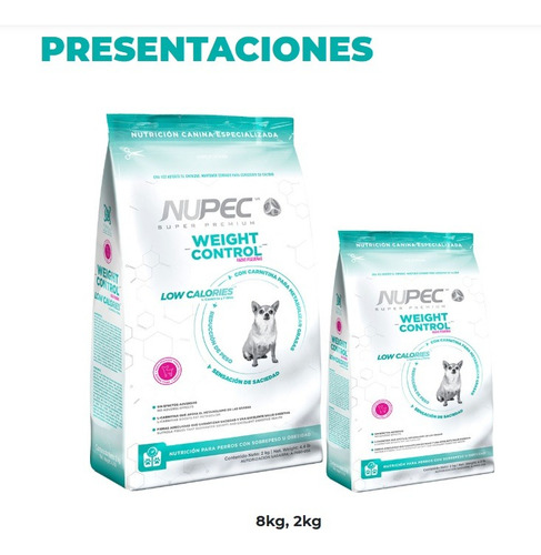 Nupec Weight Control Perro Adulto Pequeño Mix 2kg