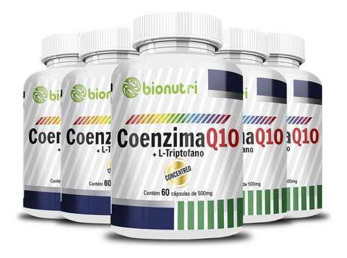 5x Coenzima Q10 60 Cápsulas 50Mg Bionutri