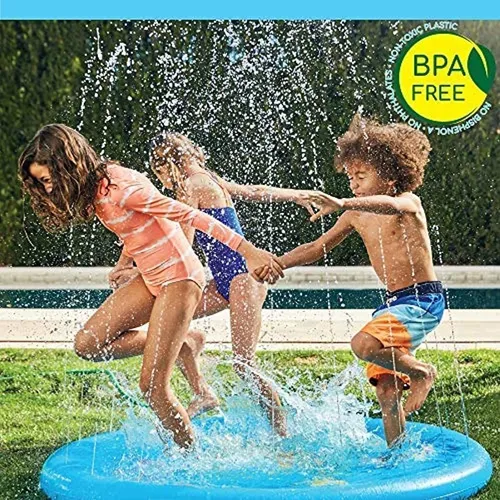Alfombrilla Splash Rociador Agua Infanti 162cm Diseño Jardín