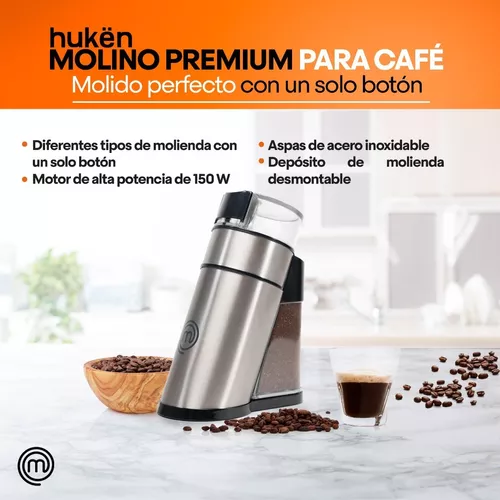 Molino Para Café Y Especias 50g Negro Masterchef