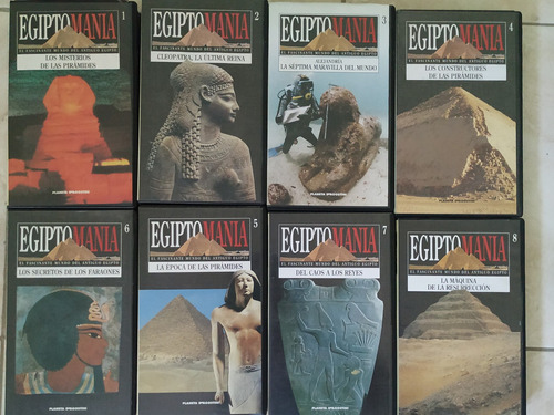 Colección Completa Egiptomanía Vhs 1 Al 20 Excelente Estado