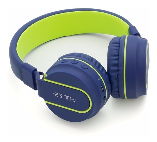 Headphone Pulse Bluetooth Ph218 Azul/verde C/nfe E Garantia