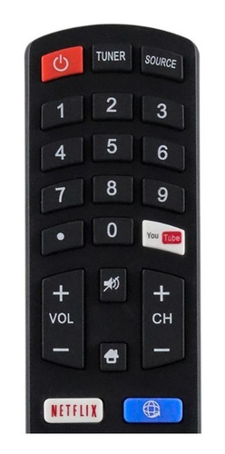 Imagen 4 de 10 de Control Remoto Hkpro Rc311s Smart Tv Netflix Youtube