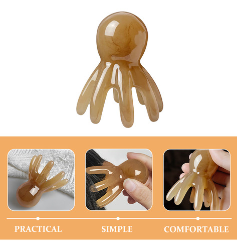 Herramienta De Masaje Para Cuero Cabelludo De Resina Octopus
