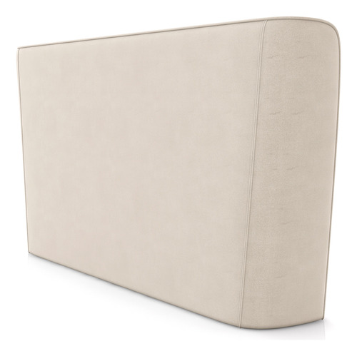 Cabeceira Cama Box Queen 160cm Nilo P05 Veludo Bege