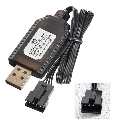 Cable Cargador De Batería Universal Rc Con Conector Sm De 4