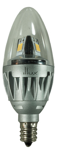 Foco Tipo Vela Led P45 E12 3.6 W 127 V~ Luz Cálida (2 700 K) Illux FL-10CBE12.427