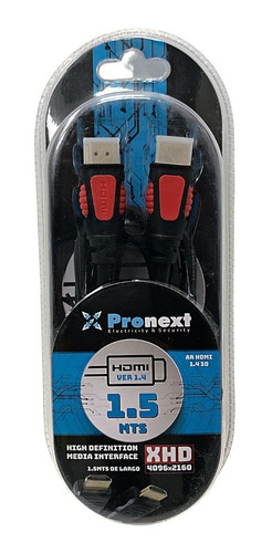 Cable Hdmi-hdmi De 1,5mts Version 1.4 Pronext