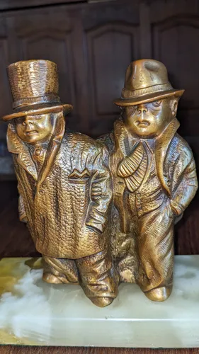 Pareja De Hombres Guapos De Bronce Macizo Muy Pesado (Usado)