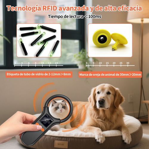 Lcd Recargable Escáner De Microchips Para Mascotas Kuiiyer