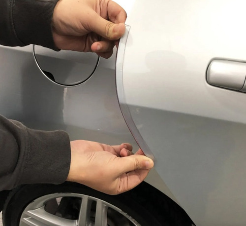 Imagen 5 de 9 de Protector Puerta U Transparente Para Vehiculos 4 Piezas Para