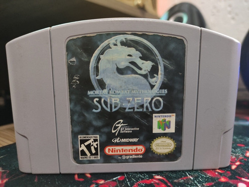 Mortal Kombat Mythologies Sub Zero Original Nintendo 64 Br (Usado)
