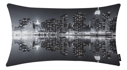 Ekobla Nueva York Night City Landscape - Funda De Almohada D