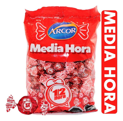 Caramelo Media Hora Bolsa De 100 Unidades Sabor A Cola